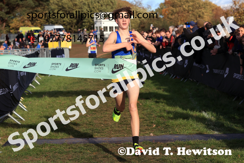 Boys Under-15s 2025 National Cross Country Relays, Berry Hill Park, Mansfield. Photo: David T. Hewitson/Sports for All Pics